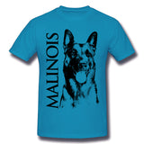 Mens Novelty T-Shirt Malinois Belgian Shepherd Mechelaar Maligator Cool Round Neck Short Sleeves Blouse Tops