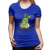 Women’s Cotton T Shirt Nice Pear Cool Round Neck Short Sleeve Tee