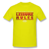 Mens Novelty T-Shirt Leisure Rules Ferris Buellers Day Off Style Crew Neck Short Sleeves Tee