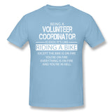 Men's Graphic T Shirt Volunteer Coordinator Breathable Crew Neck Short Sleeves Tees