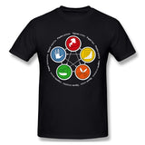 Men's Graphic T Shirt Rock, Paper, Scissors, Lizard, Spock Breathable Round Neck Short Sleeves Shirt