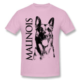 Mens Novelty T-Shirt Malinois Belgian Shepherd Mechelaar Maligator Cool Round Neck Short Sleeves Blouse Tops