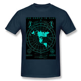 Men's Casual T-shirt The Earth Is Flat Cool Crew Neck Short Sleeves Tees