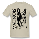 Mens Novelty T-Shirt Malinois Belgian Shepherd Mechelaar Maligator Cool Round Neck Short Sleeves Blouse Tops