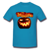 Men's Casual T-shirt Happy Halloween Style O-Neck Short Sleeves Tee