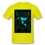 Men's Casual T-shirt The Earth Is Flat Cool Crew Neck Short Sleeves Tees