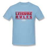 Mens Novelty T-Shirt Leisure Rules Ferris Buellers Day Off Style Crew Neck Short Sleeves Tee
