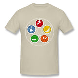 Men's Graphic T Shirt Rock, Paper, Scissors, Lizard, Spock Breathable Round Neck Short Sleeves Shirt