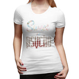 Women’s T-shirt Sweet But Psycho Soft Round Neck Short Sleeve Tops