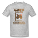 Mens Novelty T-Shirt Schroedinger's Cat I Funny Dead And Alive Comfy O-Neck Short Sleeves Shirt