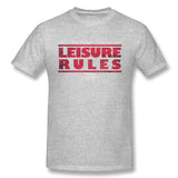 Mens Novelty T-Shirt Leisure Rules Ferris Buellers Day Off Style Crew Neck Short Sleeves Tee