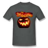 Men's Casual T-shirt Happy Halloween Style O-Neck Short Sleeves Tee