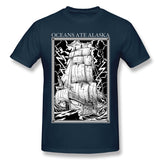 Men's Casual T-shirt Oceans Ate Alaska Comfy Round Neck Short Sleeves Tee