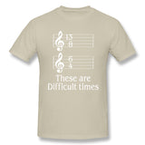 Men's Graphic T Shirt These Are Difficult Times Music Cool Crew Neck Short Sleeves Tee