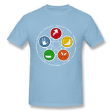 Men's Graphic T Shirt Rock, Paper, Scissors, Lizard, Spock Breathable Round Neck Short Sleeves Shirt
