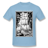 Men's Casual T-shirt Oceans Ate Alaska Comfy Round Neck Short Sleeves Tee