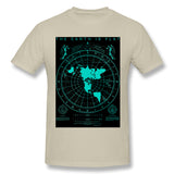 Men's Casual T-shirt The Earth Is Flat Cool Crew Neck Short Sleeves Tees