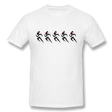 Mens Novelty T-Shirt Sexy Five Female Sprinters Wearing A Pony Tail Style O-Neck Short Sleeves Blouse Tops