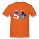 Men's Casual T-shirt Astronaut Moon Landing 50th Comfortable Round Neck Short Sleeves Tees