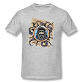 Cotton T Shirt for Men The Captain And His Quarters Comfortable Crew Neck Short Sleeves Tee