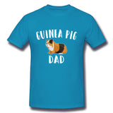 Men's Casual T-shirt Guinea Pig Funny Design - Guinea Pig Dad Style Round Neck Short Sleeves Shirt