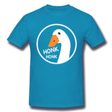 Mens Novelty T-Shirt Goose Honk Comfy Crew Neck Short Sleeves Tees