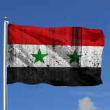 Fly Breeze 4 X 6 Ft Polyester Flag Syria Flag Double Stitch Banner Garden House Decorations