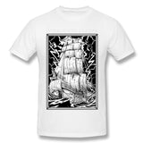 Men's Casual T-shirt Oceans Ate Alaska Comfy Round Neck Short Sleeves Tee