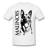 Mens Novelty T-Shirt Malinois Belgian Shepherd Mechelaar Maligator Cool Round Neck Short Sleeves Blouse Tops