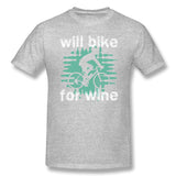 Men's Graphic T Shirt Want Bike For Wine Style O-Neck Short Sleeves Blouse Tops