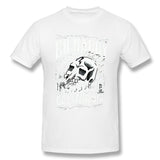 Men's Graphic T Shirt Ed-Hardy-SkullCycle-Flames-Black-White-Unisex Cool Crew Neck Short Sleeves Blouse Tops