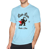 Cotton T Shirt for Men LIAR LIAR�Breathable O-Neck Short Sleeves Shirt