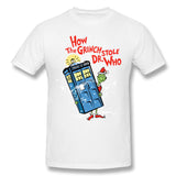 Mens Novelty T-Shirt How The Grinch Stole Dr Style O-Neck Short Sleeves Blouse Tops