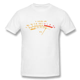 Men's Casual T-shirt Vu Meter Cool Crew Neck Short Sleeves Blouse Tops