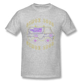 Men's Casual T-shirt Psychedelic Mystery Machine Scooby Doo Comfortable O-Neck Short Sleeves Tees