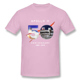 Men's Casual T-shirt Astronaut Moon Landing 50th Comfortable Round Neck Short Sleeves Tees