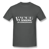 Men's Casual T-shirt WKRP Cincinnati Comfy Round Neck Short Sleeves Shirt