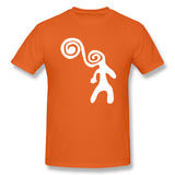 Mens Novelty T-Shirt Spirally Spiral Psychedelic White Breathable Round Neck Short Sleeves Blouse Tops