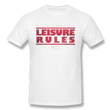 Mens Novelty T-Shirt Leisure Rules Ferris Buellers Day Off Style Crew Neck Short Sleeves Tee