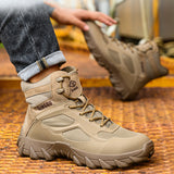 Waterproof Steel Toe Boots for Men Comfortable Safety Work Indestructible Shoes Lightweight Non Slip Puncture Resistant Industrial Construction