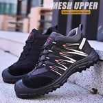 Steel Toe Shoes for Women Men, Anti Slip Safety Breathable Lightweight Puncture Proof Work Construction Sneakers