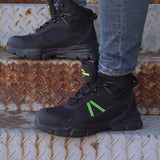 Steel Toe Boots for Women Comfortable Waterproof Construction Work Boots for Women Slip Resistant Lightweight Safety Shoes