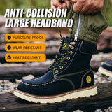 Work Boots for Men Steel Toe Safety Shoes Puncture Resistant Lightweight Industrial Construction