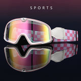 Motorcycle Dirt Bike Goggles Windproof ATV Riding Ski Racing Glasses
