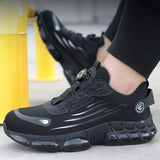 Safety Shoes with Steel Toe Top, Puncture Proof Work Men Women Non-Slip Fashion Sneakers Daily Wear