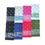 12 Pcs Cowboy Bandanas for Men Women Assorted Paisley Pattern Handkerchiefs 22 x 22 Inch Kids Headwrap Scarfs