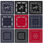 12 Pcs Cowboy Bandanas for Men Women Paisley Pattern Handkerchiefs 22 x 22 Inch Headwrap Scarfs
