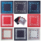 12 pieces Bandanas Paisley Print Novelty Headband Cowboy Headwraps Scarfs Hair Head Bandana for Women Men Boy Girl