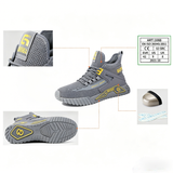 Steel Toe Shoes for Men Women Lightweight Safety Work Comfortable Steel Toe Sneakers Slip Resistant Warehouse Industry
