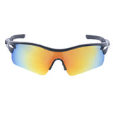 Polarized Sports Sunglasses Cycling Sun Glasses for Men Women with 5 Interchangeable Lenses for Cycling Outdoor Running Baseball Golf Driving